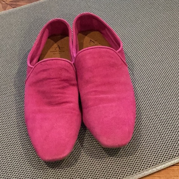 Pink Suede Aquatalia Loafers - Picture 1 of 8